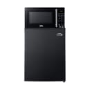 Summit MRF29KA 2.4 cu ft Refrigerator/Microwave Combo - Black, 115v