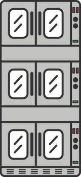 Triple-deck Convection Ovens