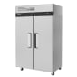 Turbo Air M3R47-2-N 51.75" Two Section Reach In Refrigerator, (2) Left/Right Hinge Solid Doors, 115v