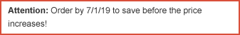 Price Increase Warning