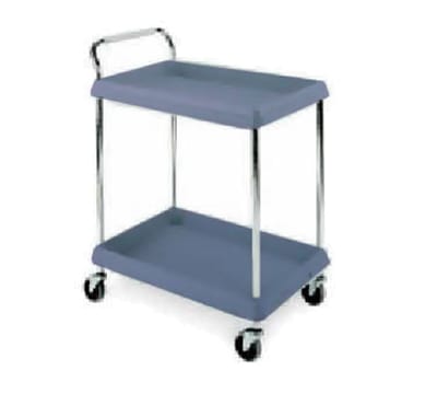 Metro BC20302DBU BC Series Deep Ledge Utility Cart w/ Casters & 2 Shelves , Blue