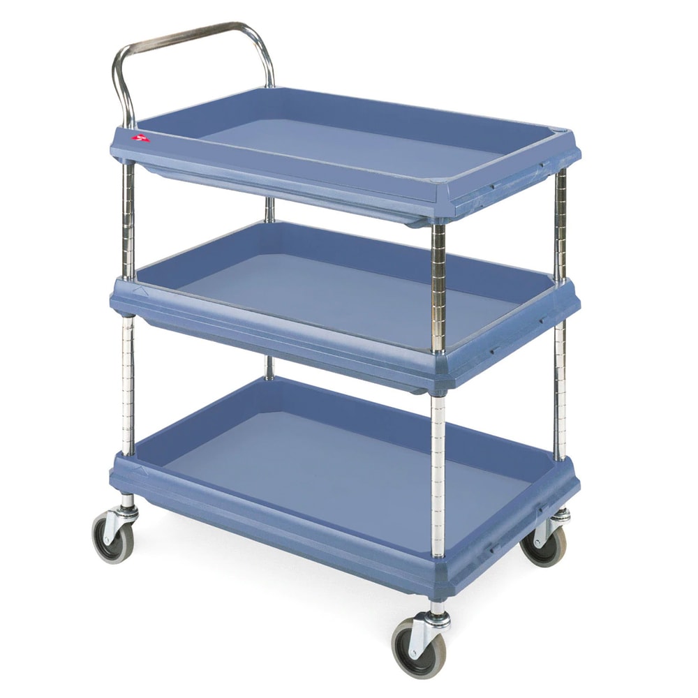 Luxor WSCC-3 - Three Shelf Collapsible Wire Utility Cart