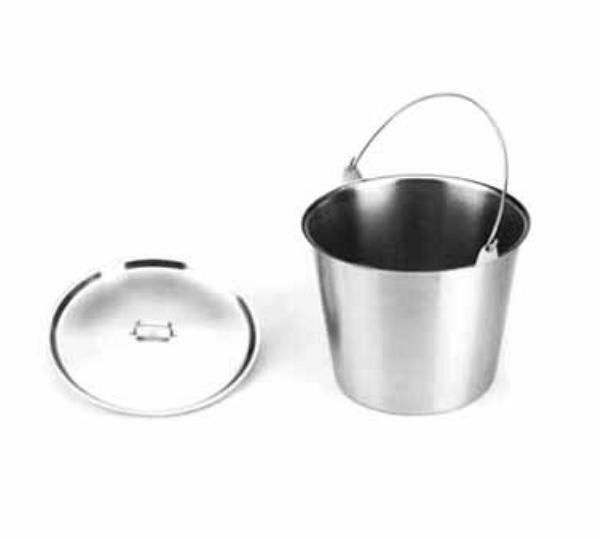 Polar Ware 12N 13-qt Stainless Steel Utility Pail with Bail Handle