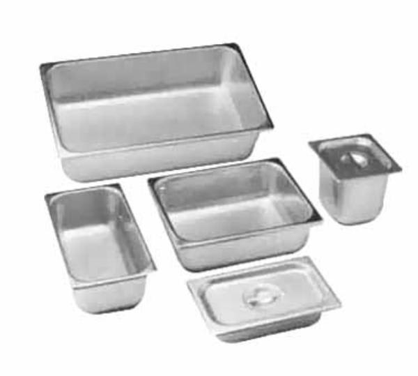 Polar Ware 4022 Steam Table Pan Cover, 1/4 Size, Solid w/Handles, Stainless Steel, NSF