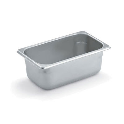 Polar Ware E10064 Steam Table Pan, 1/4 Size, 4 in Deep, 22 Gauge Stainless Steel, NSF