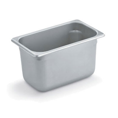 Polar Ware E10066 Steam Table Pan, 1/4 Size, 6 in Deep, 22 Gauge Stainless Steel, NSF