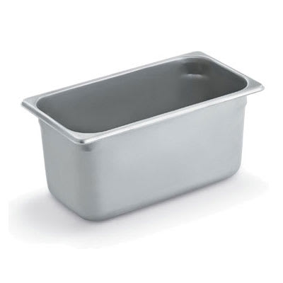 Polar Ware E12066 Steam Table Pan, 1/3 Size, 6 in Deep, 22 Gauge Stainless Steel, NSF