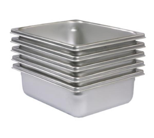 Polar Ware IE132 The Edge Third Size Steam Table Pan, 1-1/4 in Deep, Stainless Steel