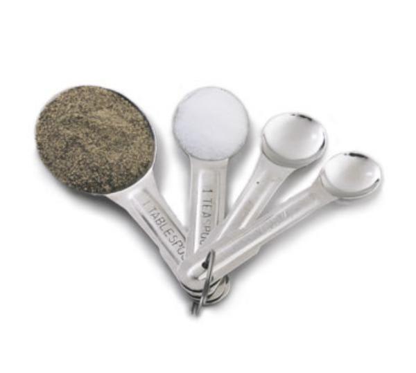 Polar Ware T1244 4 Piece Measuring Spoon Set, Stainless Steel