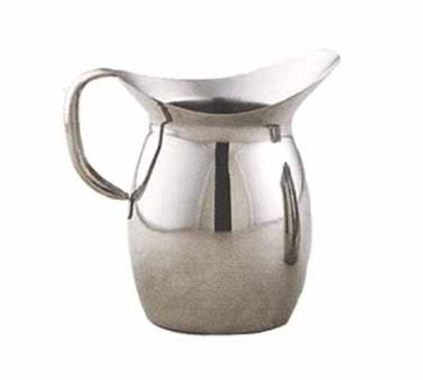 Polar Ware T9203 3-qt Bell Shaped Water Pitcher w/ Mirror Finish, Stainless