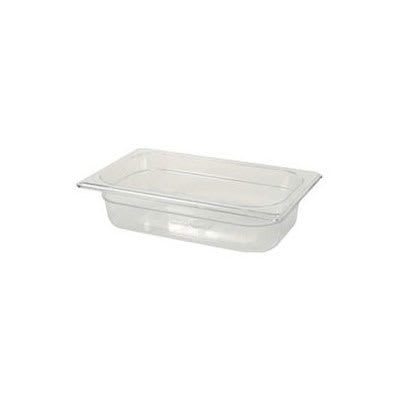 Rubbermaid FG110P00CLR Cold Food Pan - 1/4 Size, 2-1/2" Deep