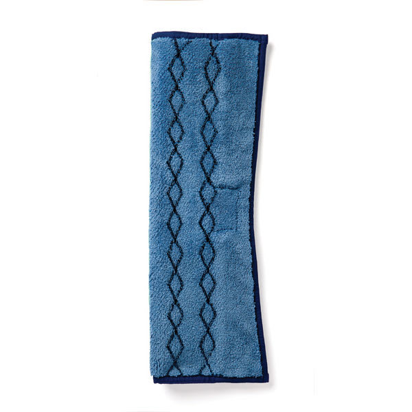 Rubbermaid 1791791 Microfiber Wet/Scrub Mop Plus Head - Double-Sided, Blue