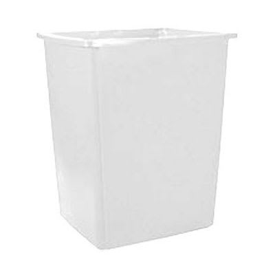 Rubbermaid FG256B00OWHT 56-gallon Commercial Trash Can - Plastic, Rectangular