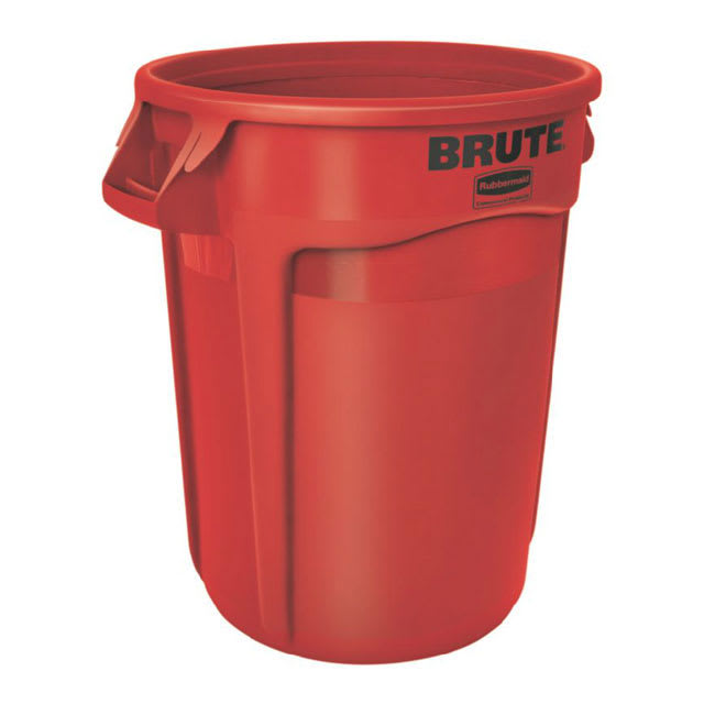 Rubbermaid FG264300RED 44-gallon Brute Trash Can - Plastic, Round, Food Rated