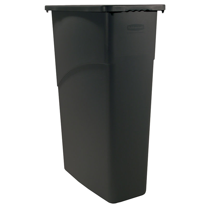 Rubbermaid FG354000BLA 23-gal Slim Jim Waste Container - Black
