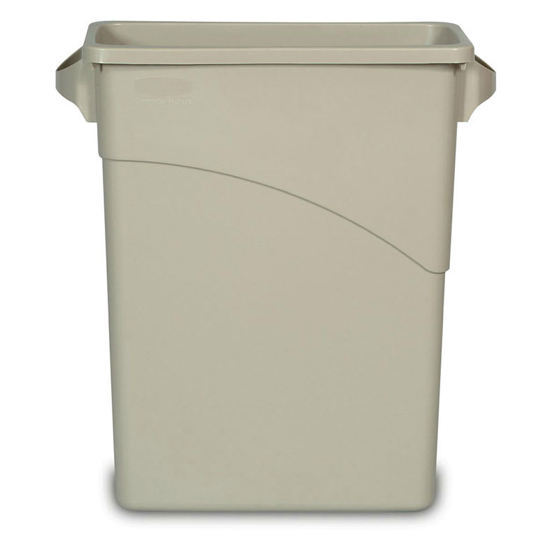Rubbermaid Fg354100beig 16 Gal Slim Jim Waste Container Beige Discontinued Graphic Rubbermaid Fg354100beig 16 Gal Slim Jim Waste Container Beige