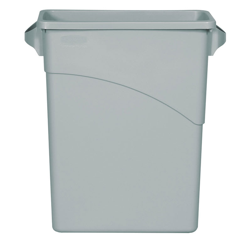 Rubbermaid FG354100LGRAY 16-gal Slim Jim Waste Container - Light Gray