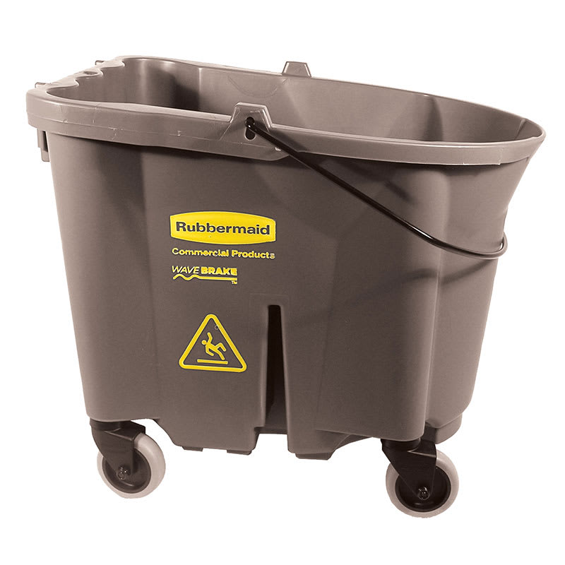 Rubbermaid FG757088BRN 35-qt WaveBrake Bucket - Caster Kit, Brown