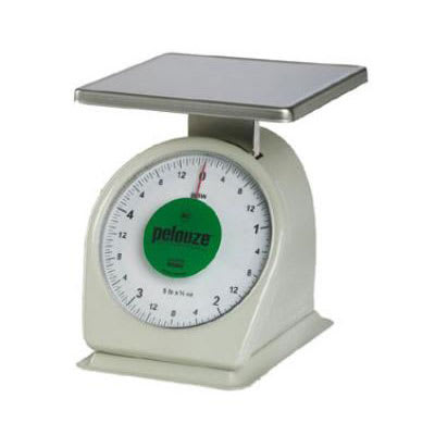 Rubbermaid FG805W Pelouze Portion Scale - Counter Model, Green Lens, 5-lb x 1/2-oz, Steel