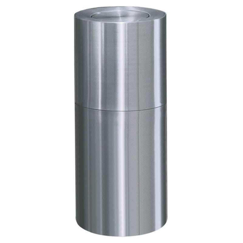 Rubbermaid FGATF18SAPL 15-gal Indoor Decorative Trash Can - Metal, Satin Aluminum