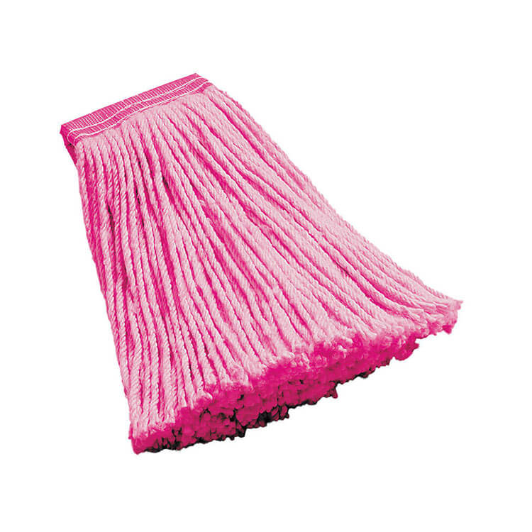 Rubbermaid FGF13600PINK 16-oz Mop Head - 5" Headband, Synthetic Yarn, Pink