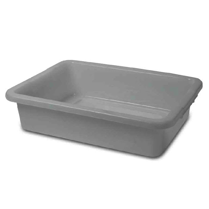 Rubbermaid FG334992GRAY Bus/Utility Box - (Bulk Pack) 20x15x5" Gray