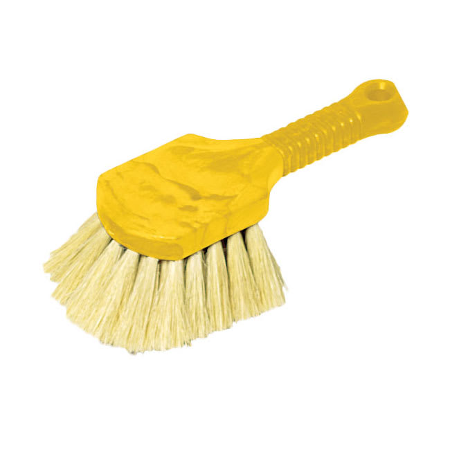 Rubbermaid FG9B3000 YEL 8" Utility Brush - Plastic Handle, Tampico Fill, Yellow