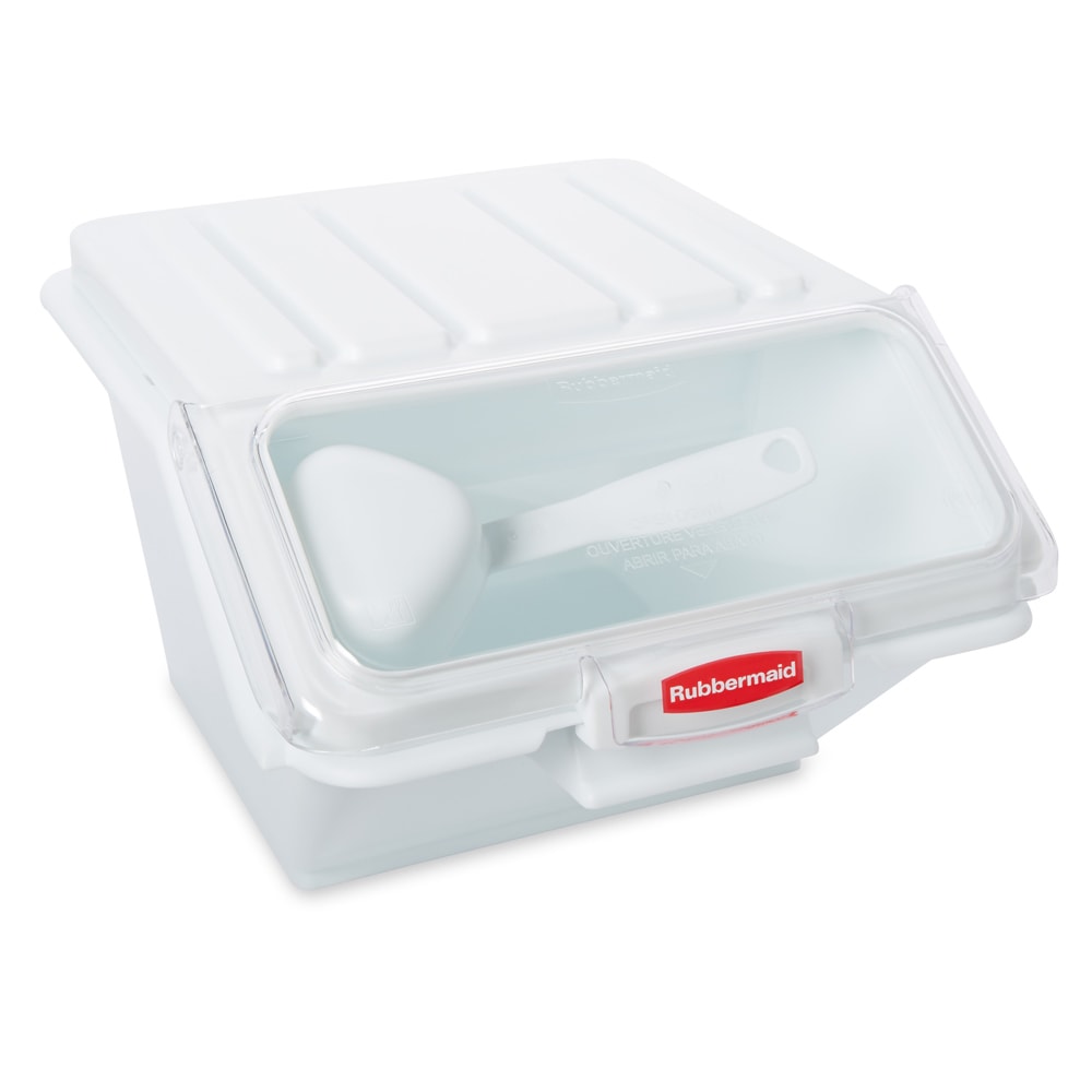 NEW Rubbermaid Commercial ProSave Food Storage Bin with Scoop White FG9G6000WHT 