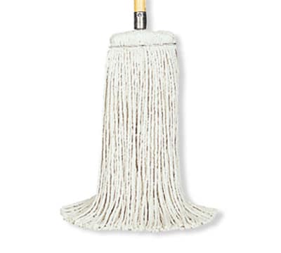 Rubbermaid FGF56900 BL00 32-oz Premium Mop Head - Screw-On Head, 4-Ply Cotton/Rayon/Synthetic, Blue
