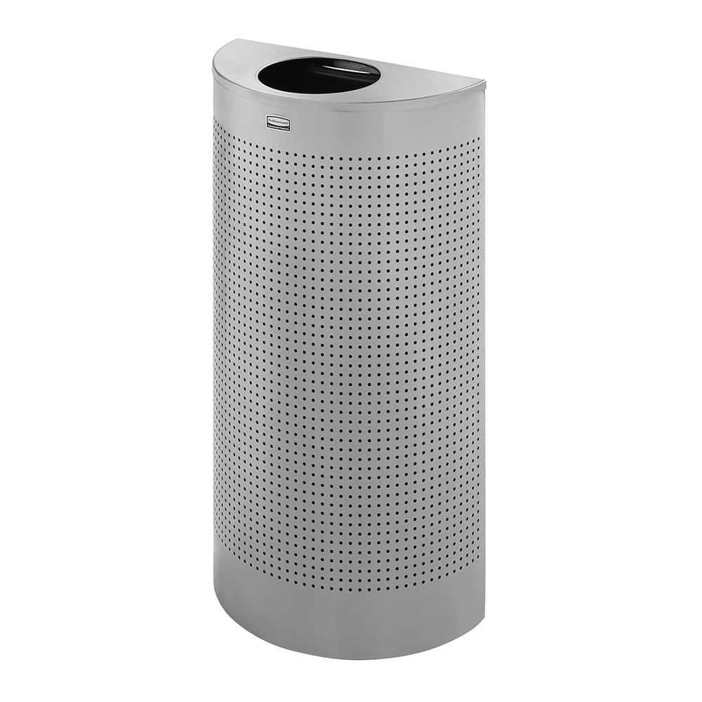 Rubbermaid Fgsh12sspl 12 Gal Indoor Decorative Trash Can Metal