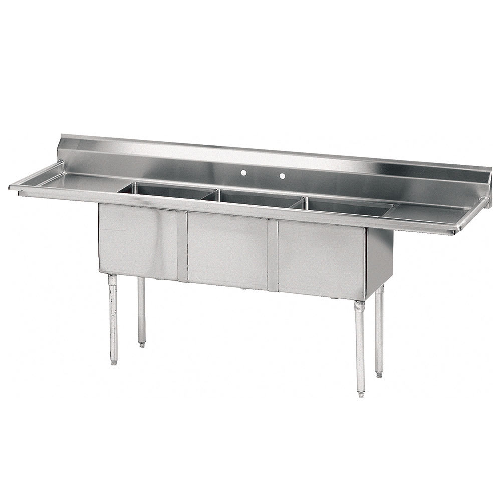 Advance Tabco Fe 3 1812 24rl 102 Compartment Sink W 18 L X 009 Fe3181224rl Jpg