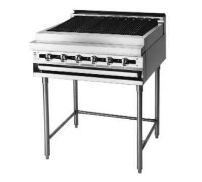 Blodgett BPM-72B NG 72-in Heavy Duty Range, Charbroiler w/ Infinite Control, Modular Base, NG