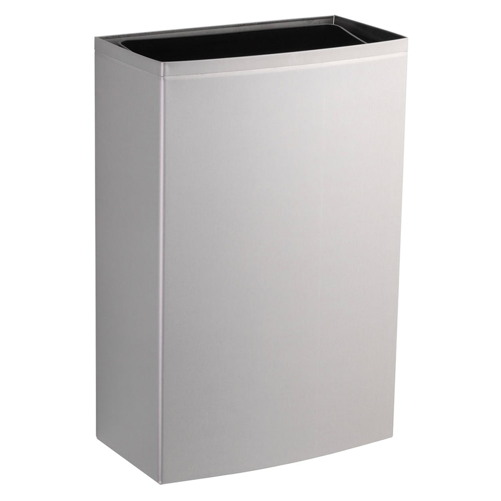 Bobrick B-277 12.75 gal Surface-Mounted Waste Receptacle, Stainless