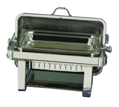 Bon Chef 13004 Full Size Chafer w/ Roll-top Lid & Chafing Fuel Heat