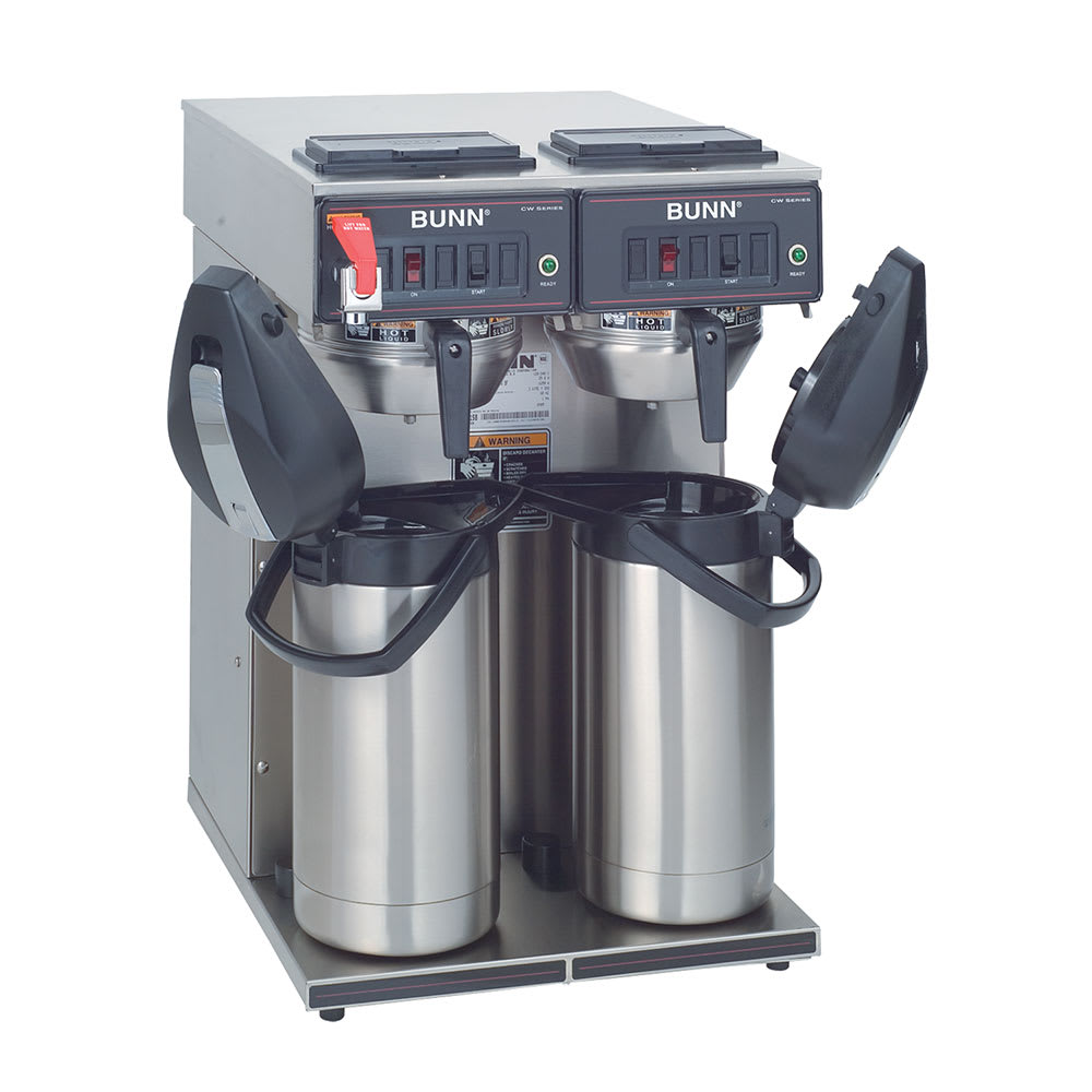 Bunn CWTF-APS-0046 CWTF Twin APS Twin Airpot Coffee Brewer, Gourmet Funnel, 120/240V (23400.0062)