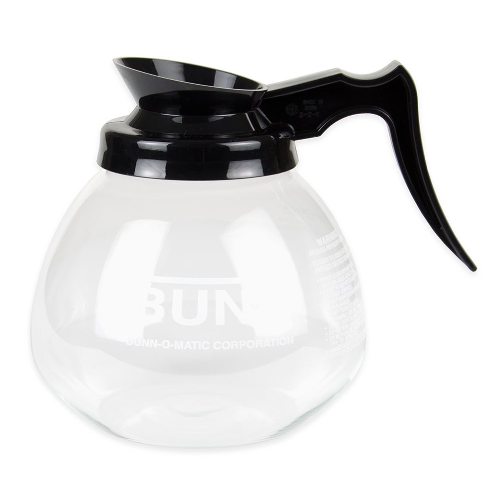 BUNN 5850 Commercial Glass Decanter 12 Cup 64 Oz Black Coffee Pot ，convenience for sale online 