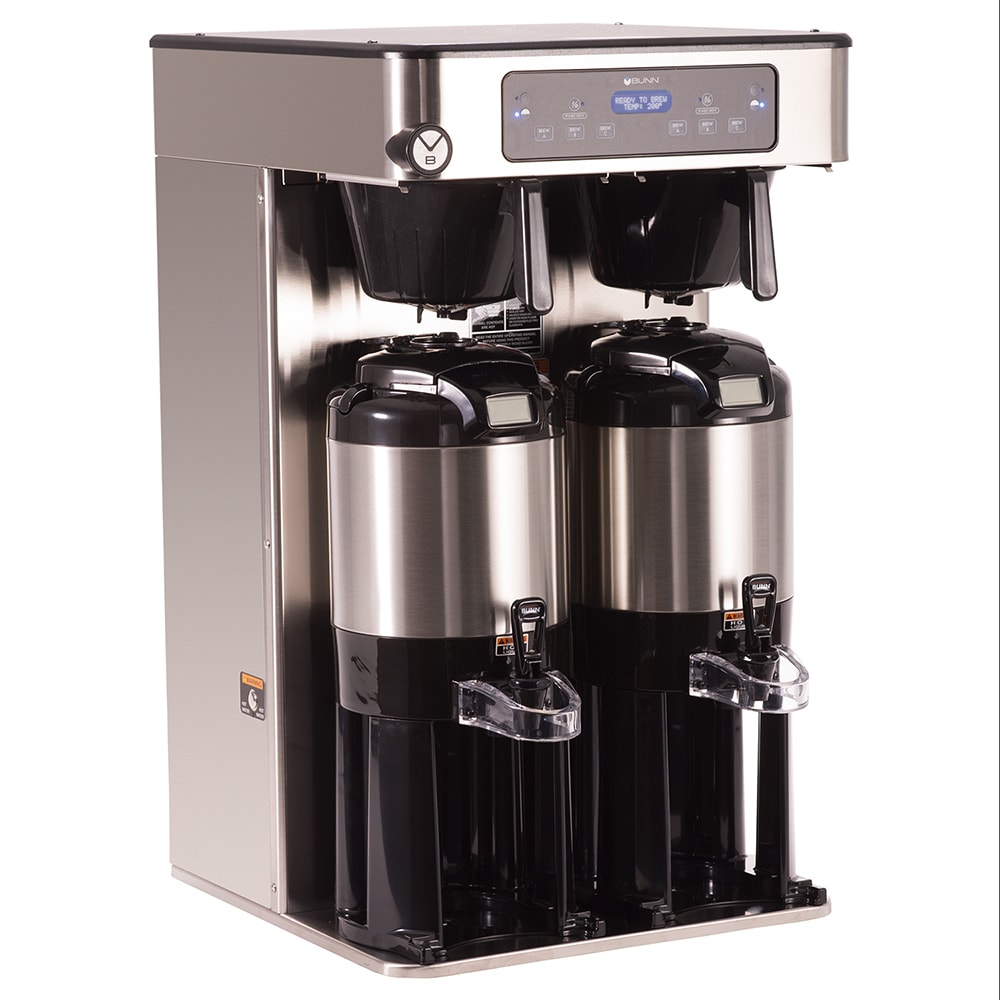 Bunn ICB TWIN Twin Infusion Series Tall Coffee Brewer for ThermoFresh  Servers - Stainless, 120-240v/1ph (53200.0101)