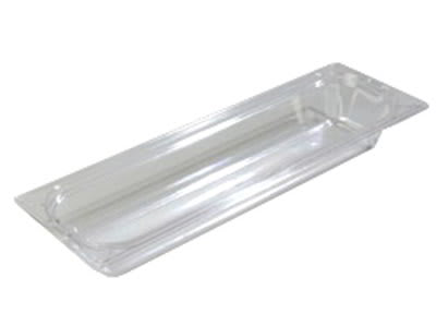 Carlisle 1024007 Half Size-Long Food Pan - 2-1/2"D, Clear