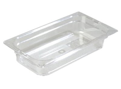 Carlisle 1026007 1/3 Size Food Pan - 2-1/2"D, Clear