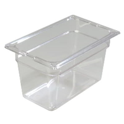 Carlisle 1028207 1/4 Size Food Pan - 6"D, Clear