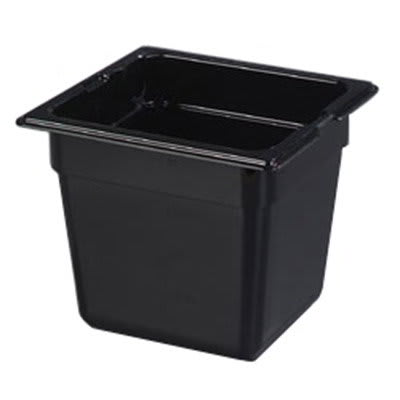 Carlisle 1030203 1/6 Size Food Pan - 6"D, Black