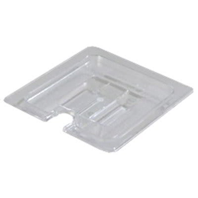Carlisle 1031107 1/6 Size Food Pan Lid - Notched, Clear