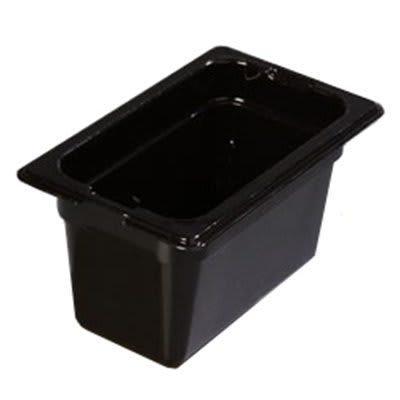 Carlisle 1032103 1/9 Size Food Pan - 4"D, Black