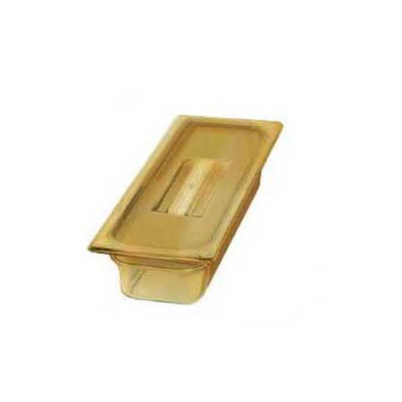 Carlisle 10460-813 High Heat 1/3 Size Food Pan - 2-1/2"D, (3/Pk) Amber