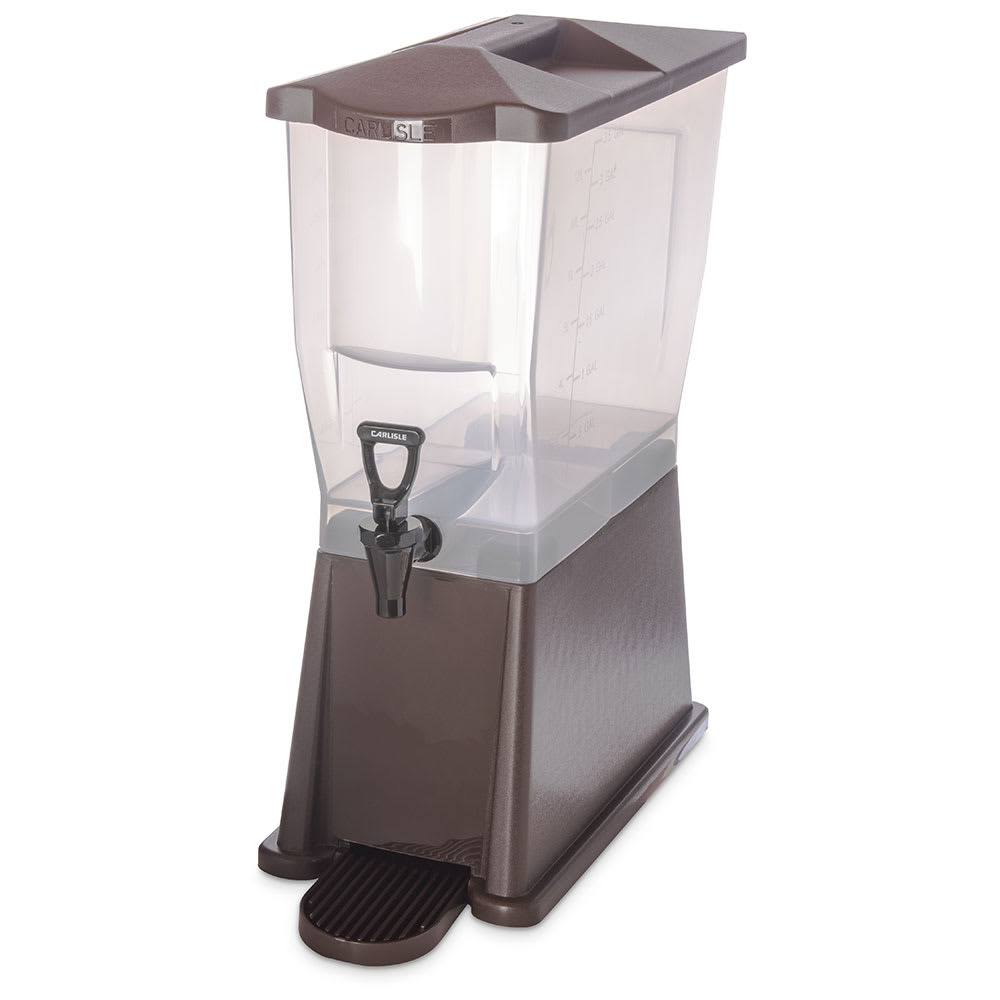 Carlisle 1085469 3-gal Premium Beverage Server - Translucent/Dark Brown