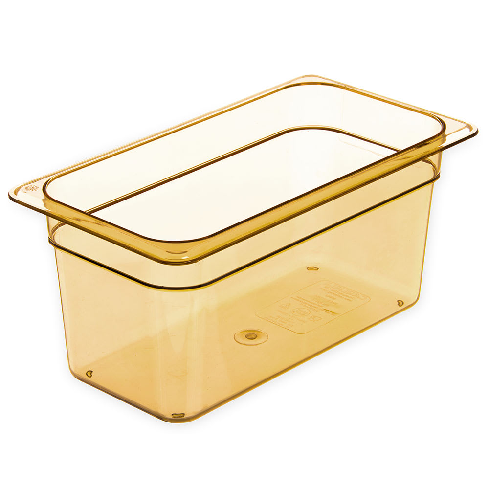 Carlisle 3086213 High Heat 1/3 Size Food Pan - 6"D, Amber
