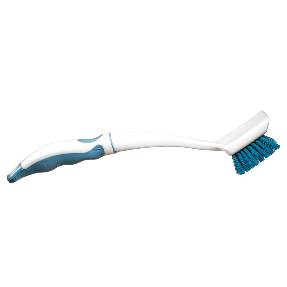 Carlisle 361014100 11.5" Dish/Sink Brush - Angled, White/Blue