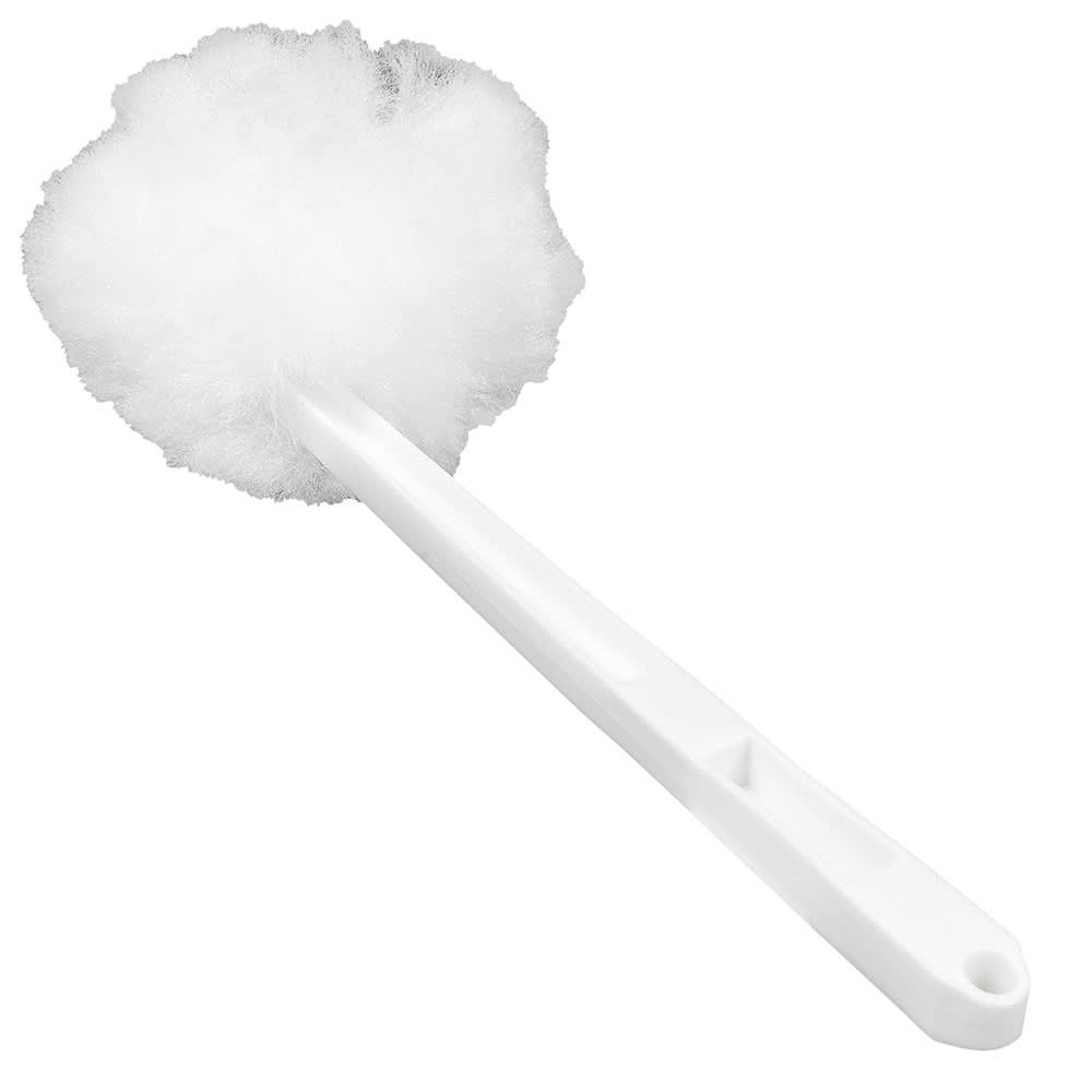 Carlisle 3623802 12" Toilet Bowl Mop Plastic/Poly, White