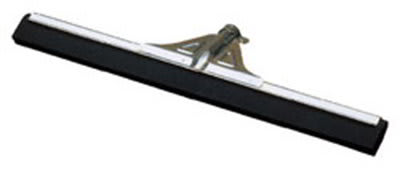 Carlisle 36672400 22" Floor Squeegee - Foam Rubber Blade, Metal Frame, Black