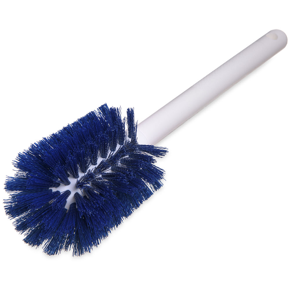 Carlisle 4000014 12" Bottle Brush - Wire/Poly, White/Blue